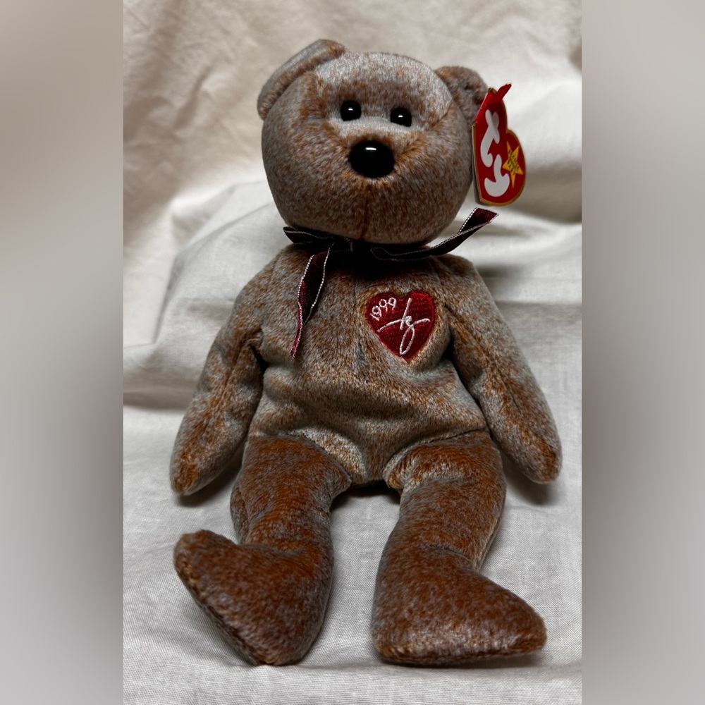 Ty Beanie Baby Signature Bear with tags 1999 Retired Mint ERRORS RARE Vintage